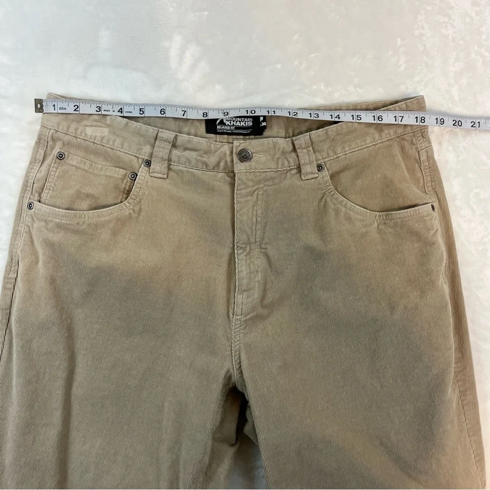 Men’s Mountain Khakis Crest Cord Corduroy‎ Pants Khaki Relaxed 36X29